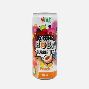 Напиток Винут Бабл Ти Персиковый с шариками сокосодержащ ж/б 320мл