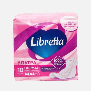 Прокладки Либретта Ультра нормал с мягк поверх 10шт