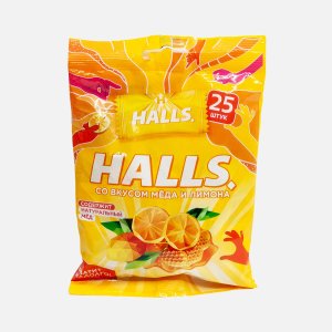 Леденцы Холлс со вкусом меда и лимона 68г