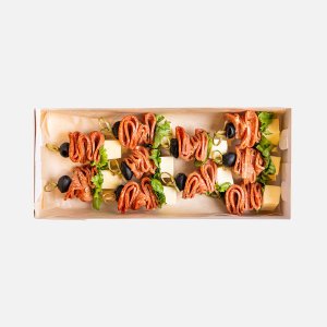 Набор из Канапе с колбасой/сыром и оливками 30г*10шт