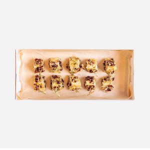 Набор из Канапе Бри с семенами тыквы и клюквой вяленой 25г*10шт