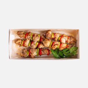 Набор из Мини-шашлычков из куриного мяса 75г*5шт