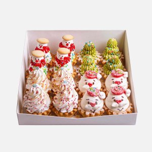 Набор фуршетный Корзиночки Новогодние 60г*8шт/66г*4шт/53г*4шт