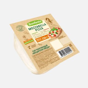 Сыр Бонфесто Моцарелла Пицца п/тверд 40% в/у 250г