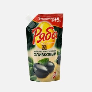 Майонез Ряба Классический оливковый 50.5% дой/пак 192г