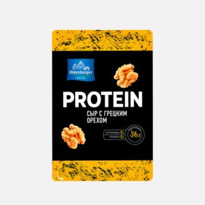 Сыр Ольденбургер протеиновый с грецким орехом нарезка 30% 125г
