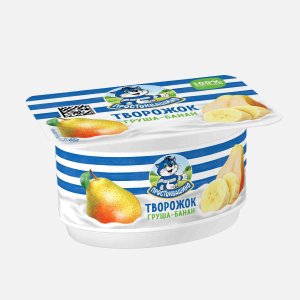 Продукт твор Простоквашино Творожок Груша-Банан 3.6% пл/ст 110г