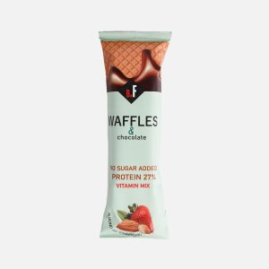 Вафля БьютиФит ГМиндаль + клубника протеиновая 40г