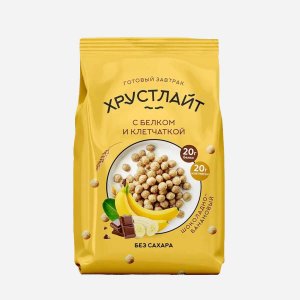 Завтрак Хрустлайт белок/клетчатка шоколадно-банановый б/сахара 150г