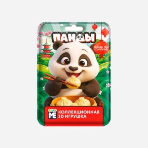 Игрушка Конфитрейд 3D Панды флоупак полимер 4х11х16,5см