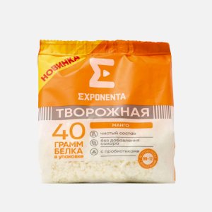 Продукт творож Экспонента Манго обезжиренный без сахара пл/пак 250г
