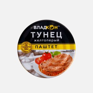 Паштет Владкон из тунца желтоперого ж/б 100г