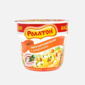 Пюре картофельное Роллтон с сухариками пл/ст 40г