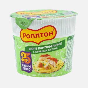 Пюре картофельное Роллтон с куриным вкусом пл/ст 40г