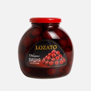 Вишня ЛоЗато отборная б/к в легком сиропе ст/б 580мл