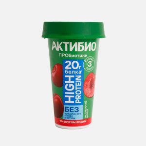 Напиток к/м АктиБио Хай Протеин Вишня обогащ б/лактозы 1.5% 190г