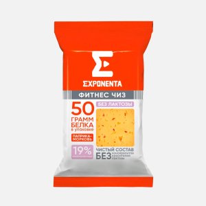 Сыр Экспонента Фитнес Чиз паприка-морковь б/лактозы 35% 165г