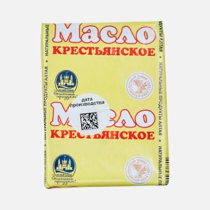 Масло Белый замок Крестьянское сладко-сливочное несоленое 72.5% фольга 170г