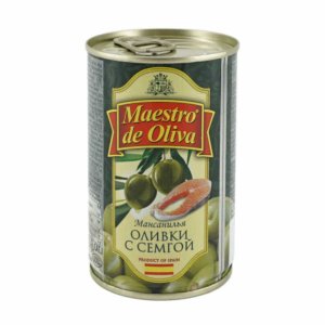 Оливки Маэстро де Олива с семгой ж/б 300г