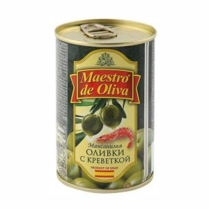 Оливки Маэстро де Олива с креветкой ж/б 300г