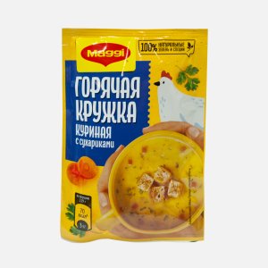 Суп Магги Горячая кружка Куриный с сухариками 19г