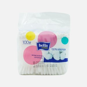 Палочки ватные Белла Коттон пл/пак 100шт