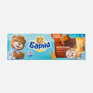 Пирожное Медвежонок Барни бисквит с шоколадной начинкой 5шт к/к 150г