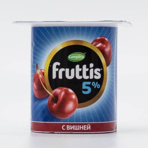 Продукт йогуртный Фруттис Сливочное Лакомство Черника/Вишня 4.5-5% пл/ст 115г