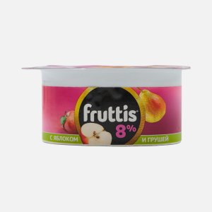 Продукт йогуртный Фруттис СуперЭкстра Яблоко/Груша/Клубника 8% пл/ст 115г
