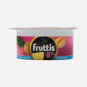 Продукт йогуртный Фруттис СуперЭкстра Ананас/Дыня-Малина 8% пл/ст 115г