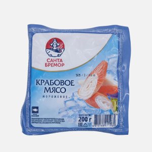 Крабовое мясо Санта Бремор Бремор классическое имитация заморож 200г