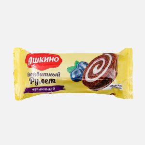 Рулет Яшкино черничный 200г