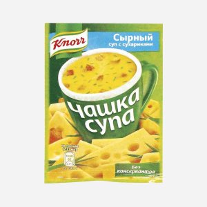 Суп-пюре Кнорр Чашка супа грибной с сухариками пл/у 15-15,5г