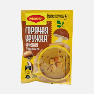 Суп Магги Горячая кружка Грибной с сухариками 20г
