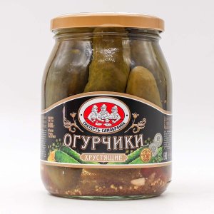 Огурчики Скатерть-самобранка Хрустящие ст/б 720мл