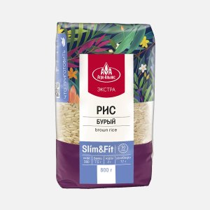 Рис Агро-Альянс Экстра бурый пл/пак 800г
