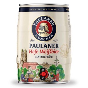 Пиво Пауланер Хефе Вайсбир нефильтр 5.5% бочка ж/б 5л