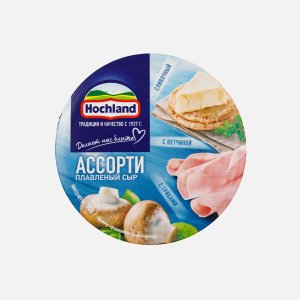 Сыр плавленый Хохланд Ассорти Классическое трио 55% к/к 140г