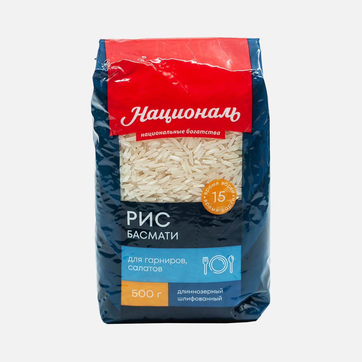 Рис Басмати Националь Премиум пл/пак 500г Рис Басмати Националь Премиум пл/пак 500г