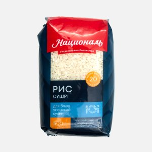 Рис Националь Премиум Суши пл/пак 500г