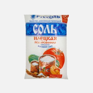Соль Илецкая помол №1 йодированная 1кг