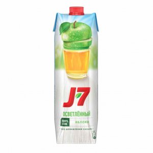 Сок J-7 Яблочный восстановленный 0,97-1л