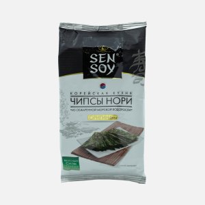 Чипсы СэнСой Премиум Нори Ориджинал из морской водоросли пл/уп 4,5г
