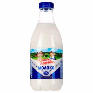 Молоко Домик в деревне 2.5% пл/б 930мл