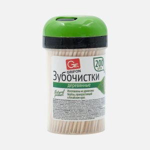 Зубочистки Грифон деревянные 200шт арт400-003
