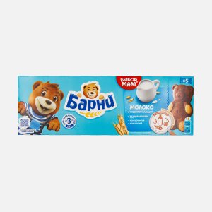 Пирожное Медвежонок Барни бисквит с молочной начинкой 5шт к/к 150г