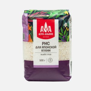 Рис Агро-Альянс Экстра для японской кухни пл/пак 500г