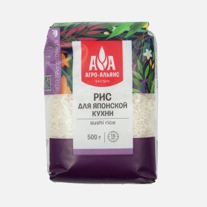 Рис Агро-Альянс Экстра для японской кухни пл/пак 500г