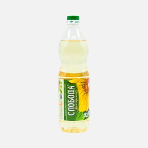 Масло Слобода подсолнечное рафинированное пл/б 1л