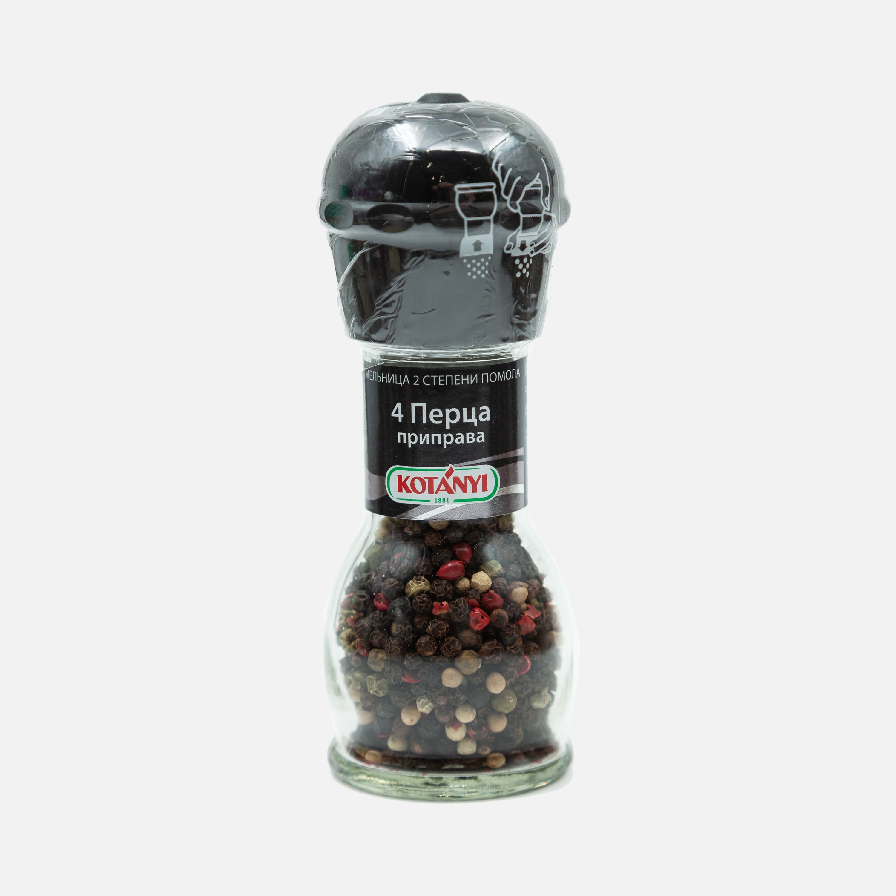 4 перца Котани ст/б/мельница 35г 4 перца Котани ст/б/мельница 35г